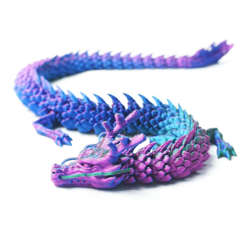 3D Dragon Design Figurine, 2 Counts set Creative Animal Figurine, Desktop Ornament for Home Office Decoration, Room Decor, Boyfriend Gifts