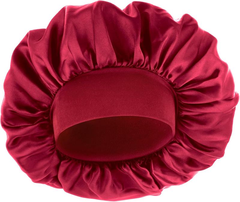 Silk Bonnet for Men, Satin Bonnet Elastic Band Silk Sleep Cap Soft Adjustable Hair Cap Hair Wrap for Women Sleeping