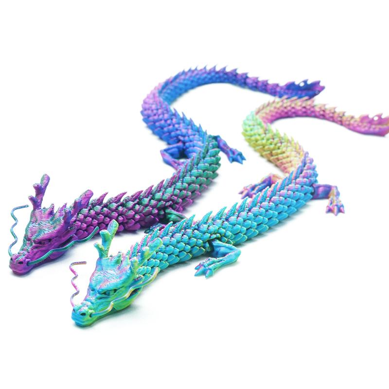 3D Dragon Design Figurine, 2 Counts set Creative Animal Figurine, Desktop Ornament for Home Office Decoration, Room Decor, Boyfriend Gifts