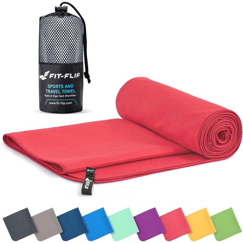 Travel Towel - Compact & Ultra Soft Microfiber Camping Towel - Quick Dry Towel - Super Absorbent & Lightweight for Sports, Beach, Gym, Backpacking, Hiking and Yoga