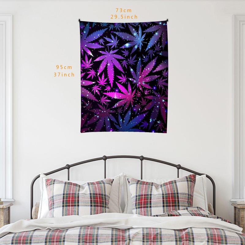 Leaf Print Tapestry, Colorful Hanging Blanket for Room Decor, Wall Hanging Decor for Home Living Room Bedroom