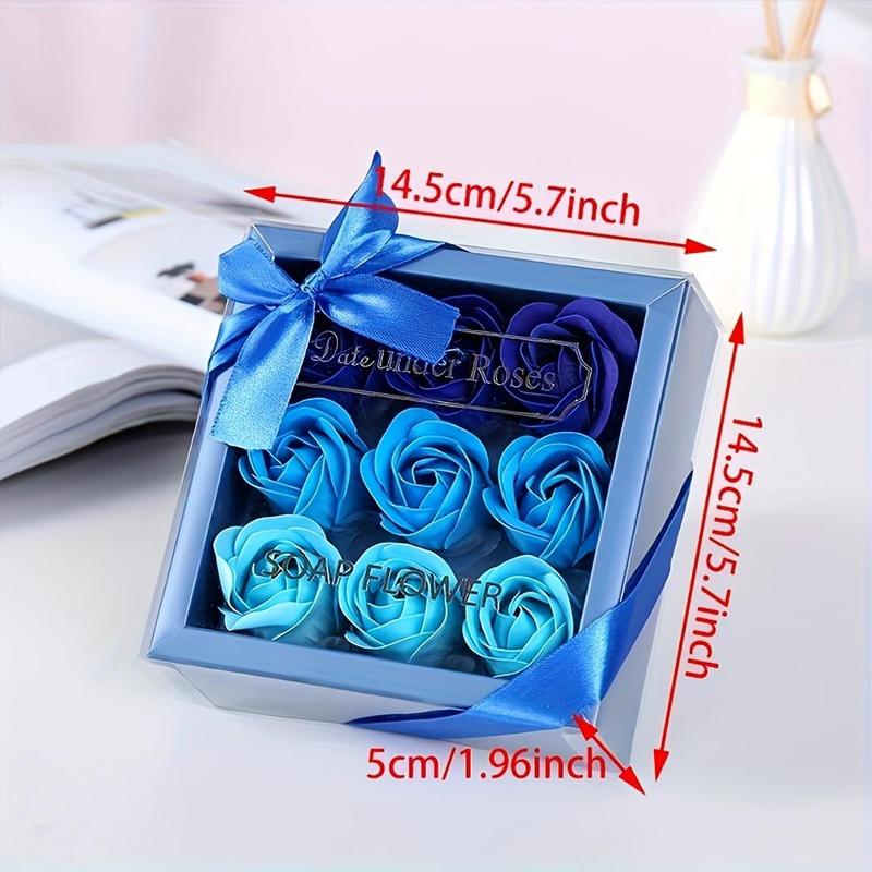 Artificial Rose Gift Box, 1 Count Creative Soap Flower Gift Box, Decorative Flower Gift Box for Wedding, Party, Home Decor