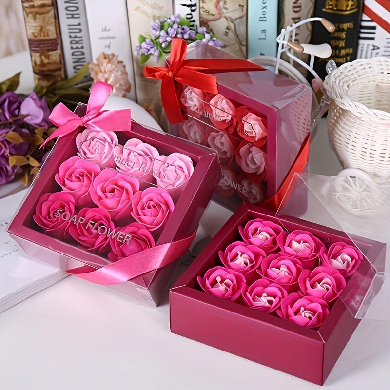 Artificial Rose Gift Box, 1 Count Creative Soap Flower Gift Box, Decorative Flower Gift Box for Wedding, Party, Home Decor