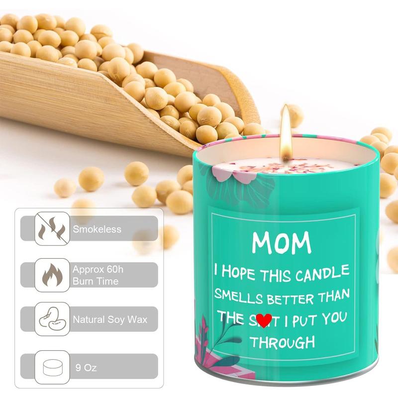 Mothers Day Gifts from Daughter Son Mom Scented Candles Funny Gifts Ideas for Mom Mothers Day Christmas Birthday Unique Gifts for Mama 9oz