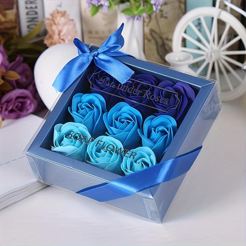 Artificial Rose Gift Box, 1 Count Creative Soap Flower Gift Box, Decorative Flower Gift Box for Wedding, Party, Home Decor