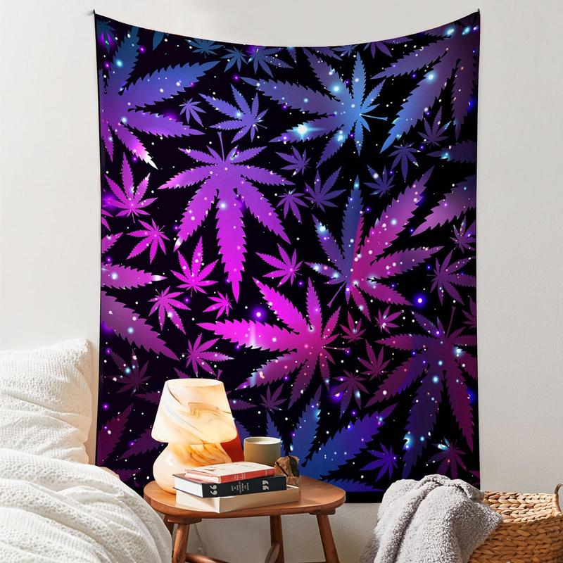 Leaf Print Tapestry, Colorful Hanging Blanket for Room Decor, Wall Hanging Decor for Home Living Room Bedroom