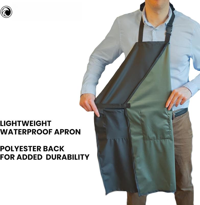 Waterproof Apron For Men and Women - 2 Pockets - 35