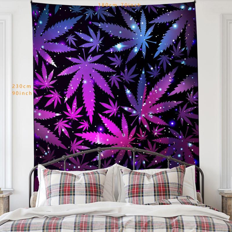 Leaf Print Tapestry, Colorful Hanging Blanket for Room Decor, Wall Hanging Decor for Home Living Room Bedroom