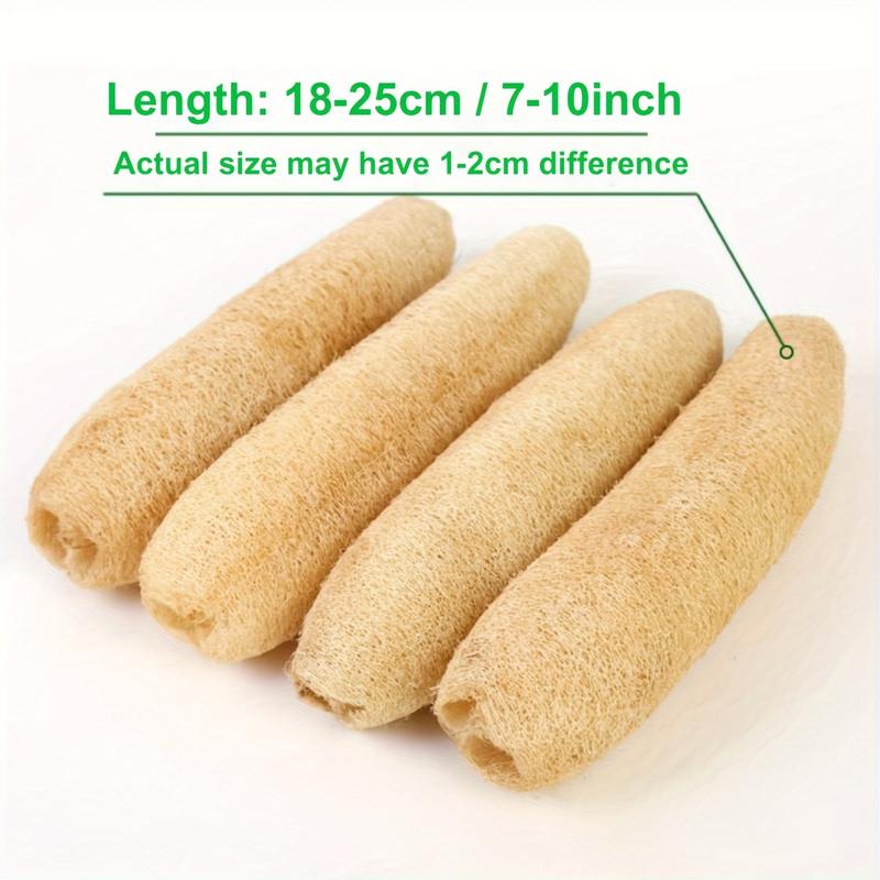 4PCS natural organic luffa net, used for luffa net shower exfoliating, spa bathtub, spa skincare products, back accessories