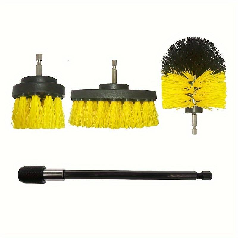 Car Cleaning Brush Head Set, Round Nylon Brush Head for Cleaning, Car Cleaning Accessories Compatible with Electric Drills, Car Washing & Maintenance Tool