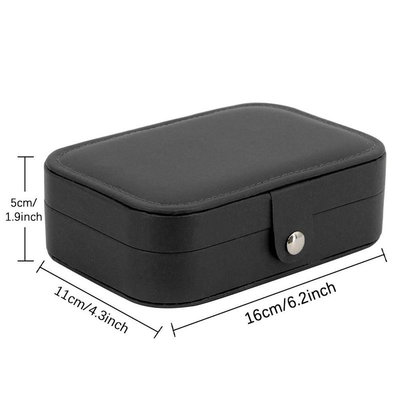 Heart & Letter Pattern Jewelry Storage Box, 1 Count Portable Jewelry Organizer, Jewelry Display Box, Home Organizer for Earring Ring