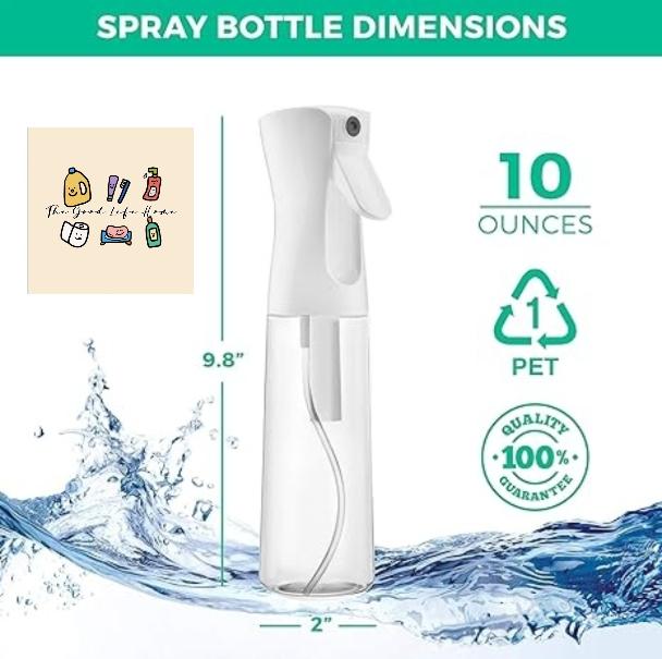 Multipurpose Clear Water Spray Bottle Continuous Spray Bottle with Ultra Fine Mist- Versatile Water Sprayer for Cleaning,Hairdresser Styling Tools,Water Spraye,Skin Moisturizing,Mist Spray Bottle for Styling,summer gift Light Organiser Canister