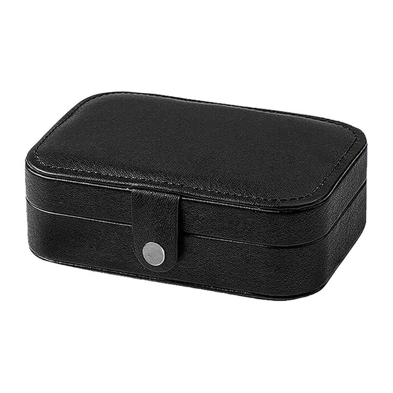 Travel Jewelry Case, 1 Count Portable Mini Travel Case Display Storage Holder Boxes for Stud Earrings, Rings, Necklaces, Bracelets, Home Organizer