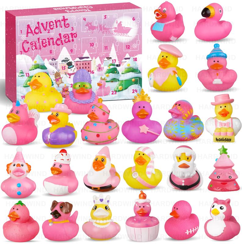 CHRISTMAS SALE:2024 Advent Calendar Christmas Ducks - 24pcs  Duck Advent Calendar 24 Days of Christmas Countdown  Fun Duck Bath for Xmas Holiday Gifts Party  Duck Party Favors