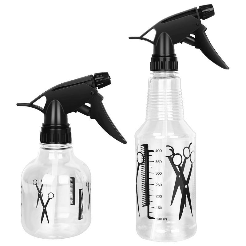 Mister Spray Bottle, 250ml & 500ml Adjustable Spray Storage Container for Hair, Plant and Home Cleaning Tin Organiser