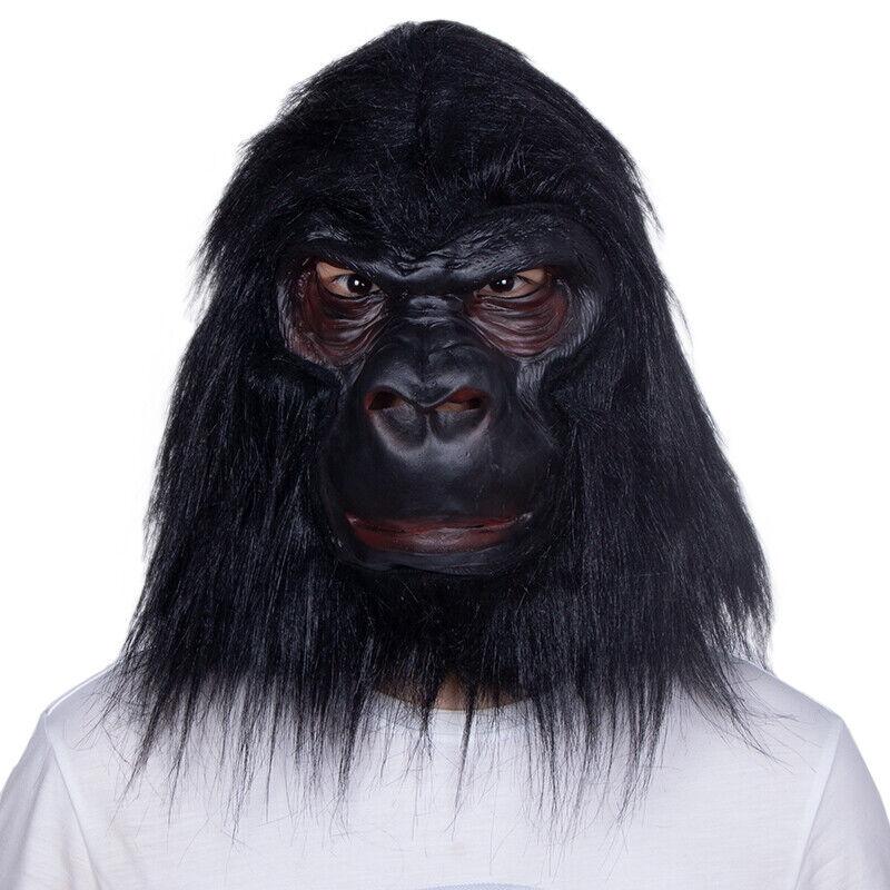 Gorilla Halloween Mask for adult costume party Realistic Ape Monkey Mask