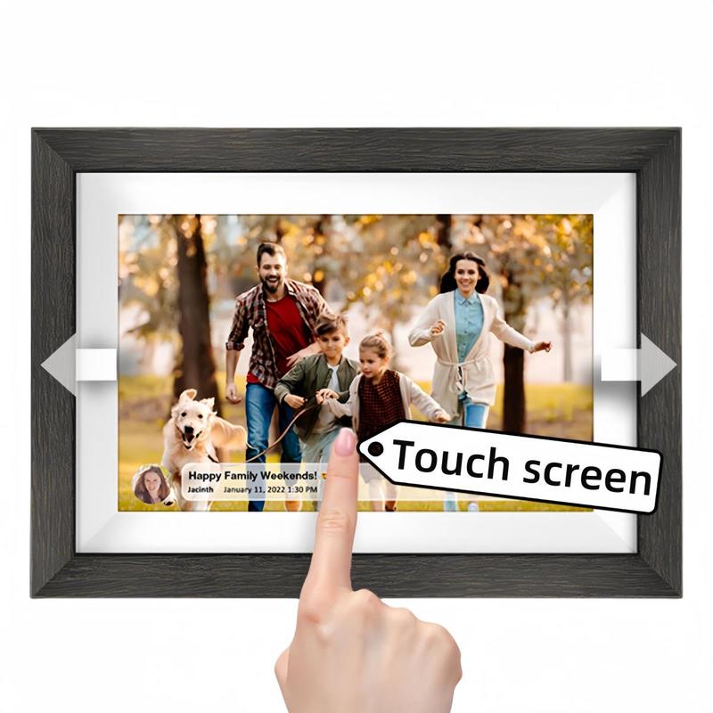 Black Friday | Thanksgiving & Christmas Gift 10.1'' WiFi Digital Photo Frame with Unique Holiday Gift Box Designs, Perfect for Family, Friends, Weddings, and Pets