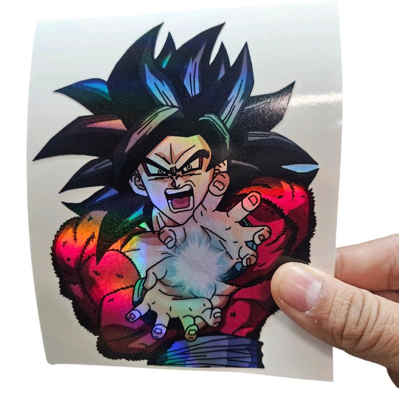 Goku Ss4 Peeker Sticker - High Quality Vinyl Decal