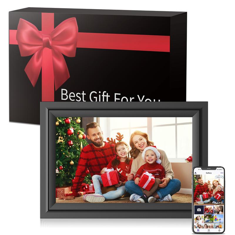 Christmas Newyear Gift Ideas SAMMIX Digital Picture Frame, 10.1 Inch WiFi Digital Photo Frame, IPS HD Touch Screen Electronic Picture Frame, 16GB Storage, Slideshow, Easy to Share Photos and Video via Uhale APP, Gifts for Mom