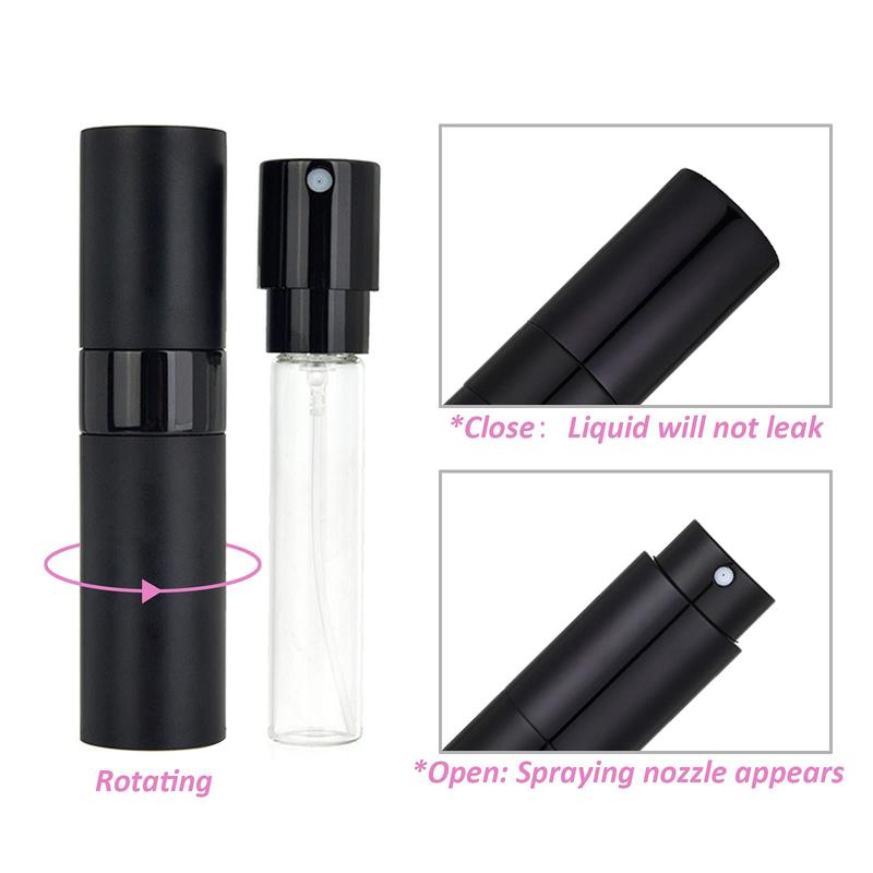 Travel Perfume Atomizer Bottle, 10pcs set Spray Bottles & Funnel & Dispenser & Spring Straws, Empty Cologne Bottle, Refillable Perfume Bottle for Travel, Outing, Daily Use