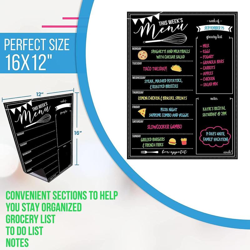 Magnetic Meal Planner for Refrigerator 16