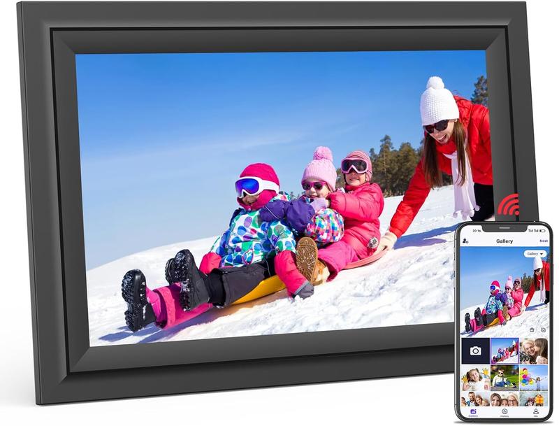 Christmas Newyear Gift Ideas SAMMIX Digital Picture Frame, 10.1 Inch WiFi Digital Photo Frame, IPS HD Touch Screen Electronic Picture Frame, 16GB Storage, Slideshow, Easy to Share Photos and Video via Uhale APP, Gifts for Mom