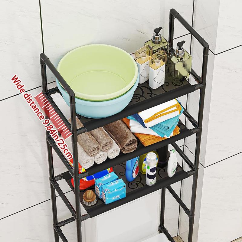 Bathroom Storage Rack, 1 Count Floor Toilet Rack, Toilet Tank Side Storage Rack, Bathroom Organizer, Home Organizer for Bathroom