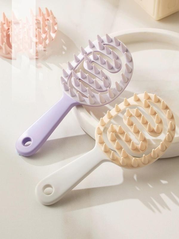 Long Handle Hair Scalp Massage Brush, Scalp Scrubber, Hair Brush for Deep Cleaning, Shower Massage Brush, Shampoo Brush, Bathroom Accessories, Household Hair Care Tool