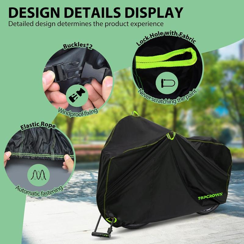 Bike Cover Waterproof Outdoor Storage for 1 Bike up to 29