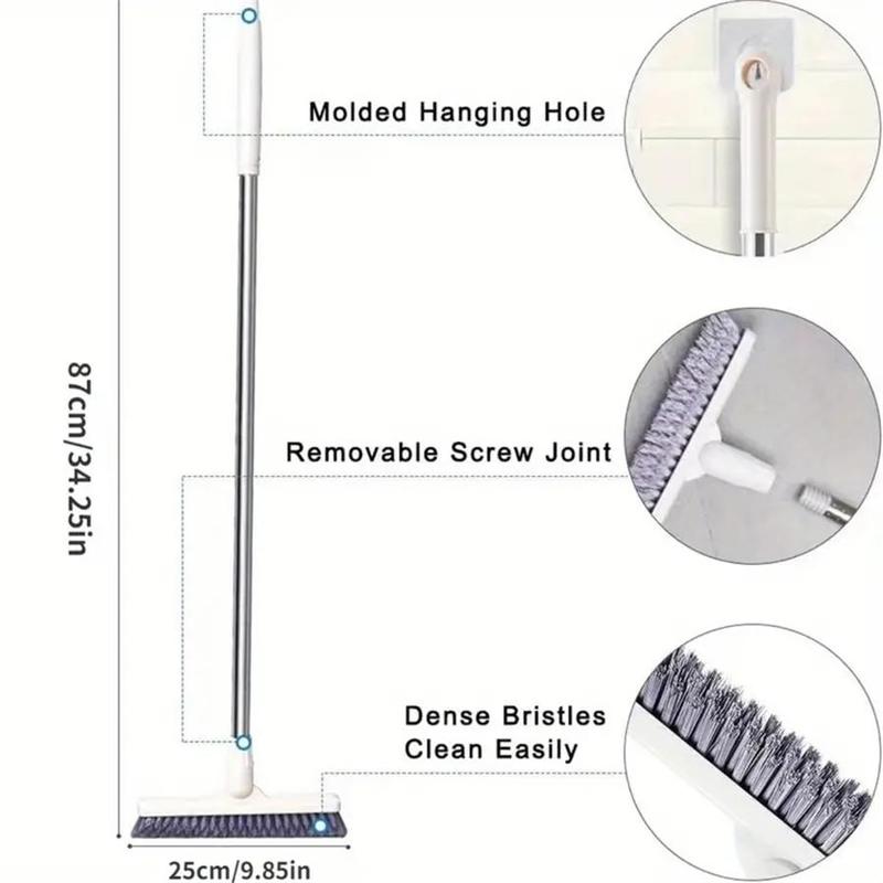 Rotating Floor Scrub Brush, Long Handle Floor Cleaning Brush, Bathroom Tile Cleaning Brush, Household Cleaning Tool for Kitchen Bathroom