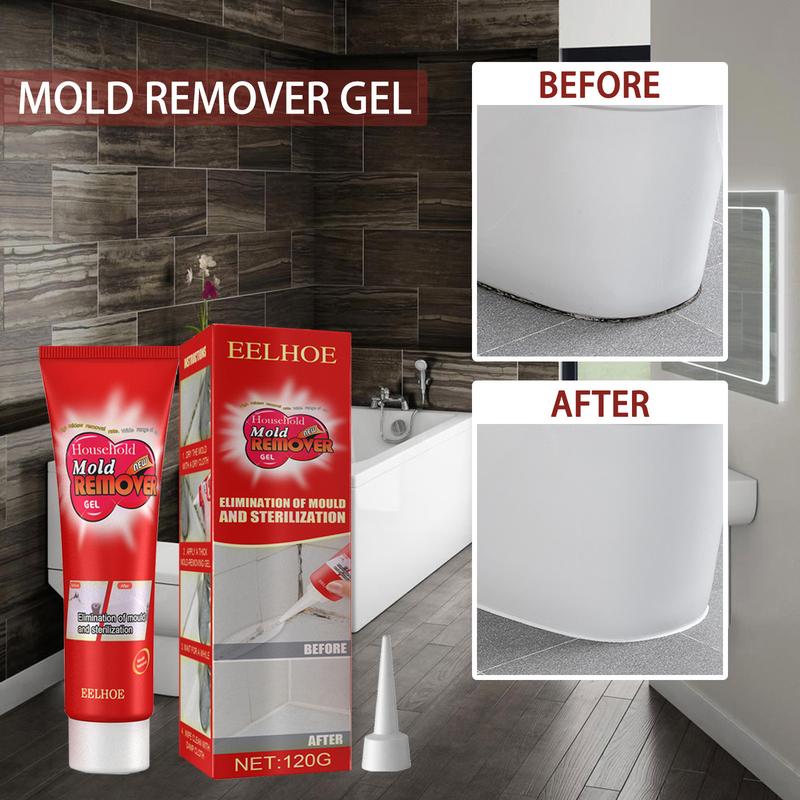 Active Mold Eraser, Household cleaning Gel,Refrigerator and washing machine seal stain cleaning gel, multi-purpose cleaning gel, suitable for stains on sink, bathtub, toilet seals, bathroom kitchen stain cleaning, for stubborn Mold Stain Cleaner