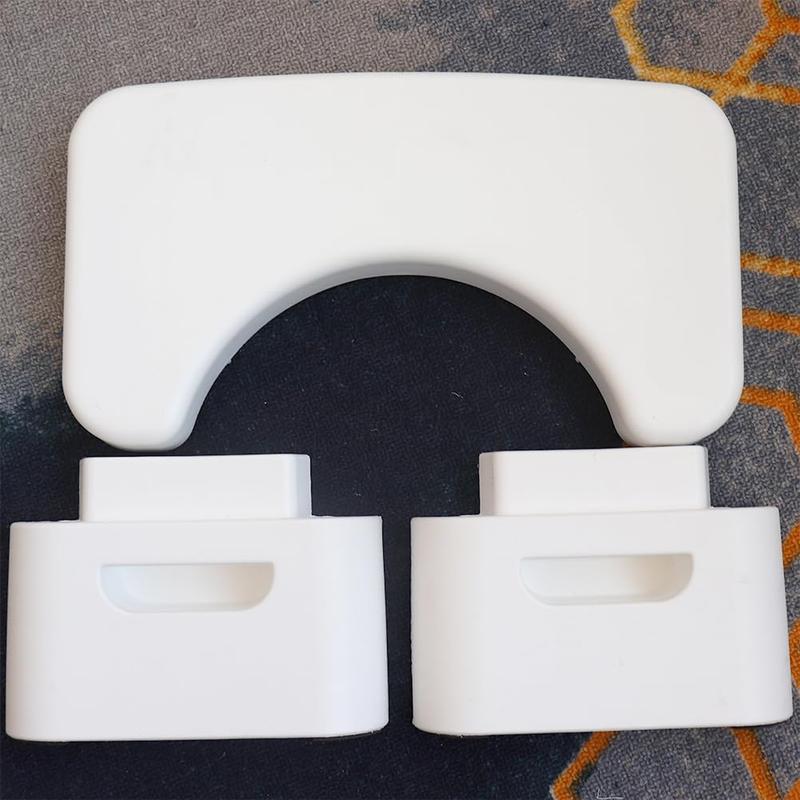 Folding Toilet Stool, Foldable Squatting Stool Poop Stool, Bathroom Toilet Potty Stool, Splicable Poop Stool | Bathroom Accessories | Foot Stool (White Toilet Stool)