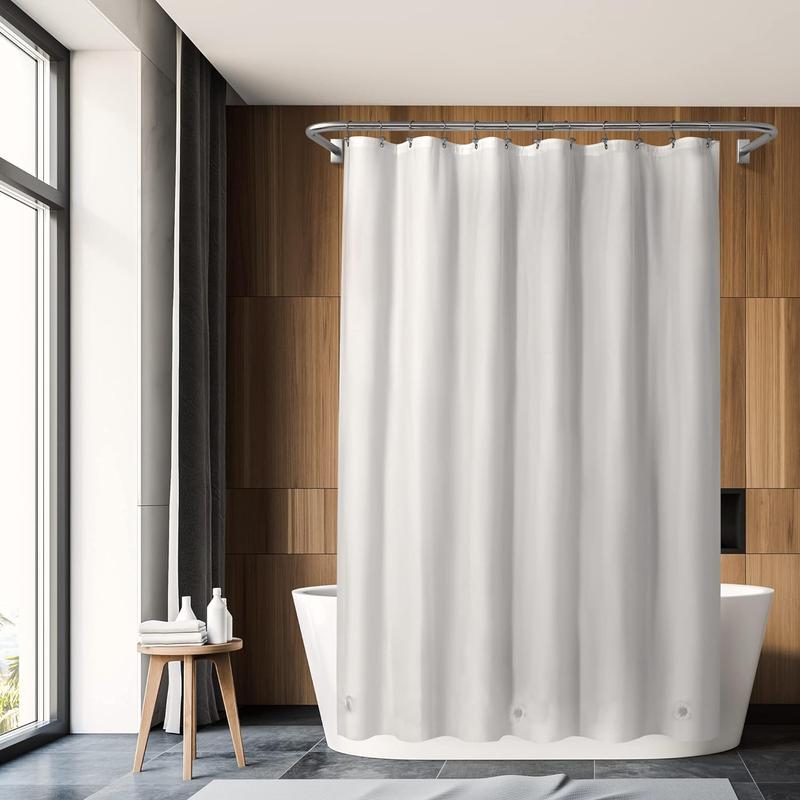 Plastic Shower Liner Clear - Premium PEVA Shower Curtain Liner with Rustproof Grommets and 3 Magnets, Waterproof Cute Lightweight Standard Size Shower Curtains for Bathroom - Clear