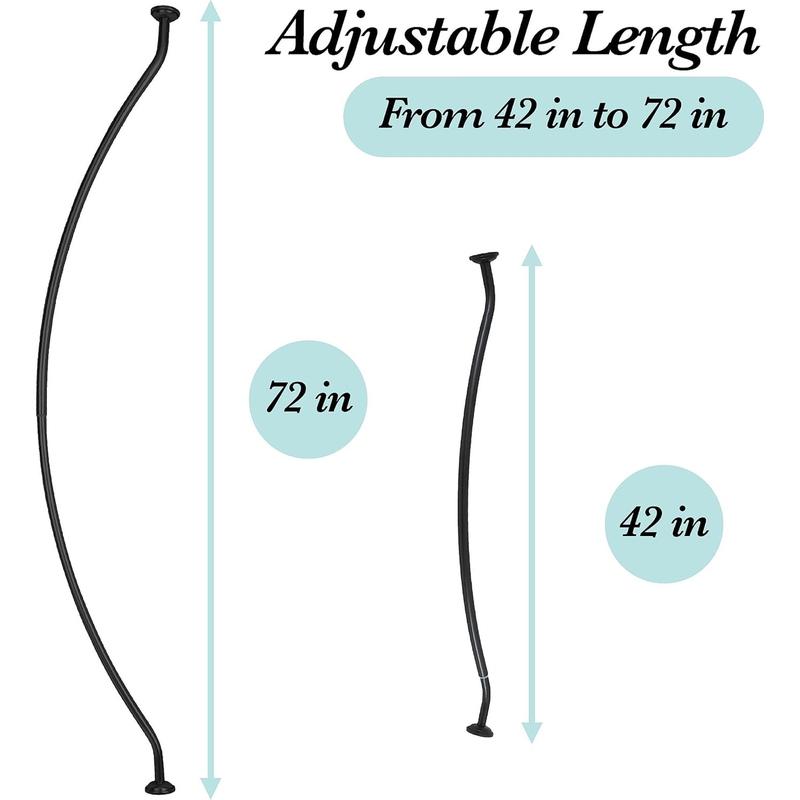 Curved Shower Rod | Adjustable 42