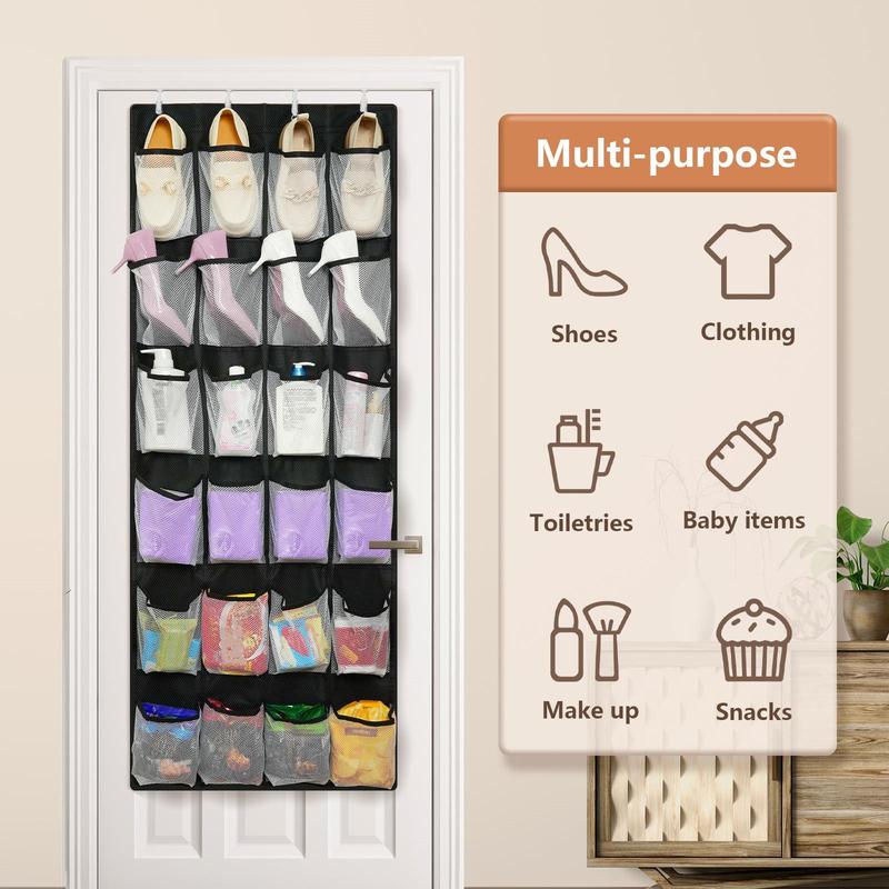 Shoe Storage Bag, 1 Count Multi Grid Hanging Shoe Organizer, Shoe Storage Bag for Wardrobe, Home Organizer for Bedroom, Living Room, Kitchen