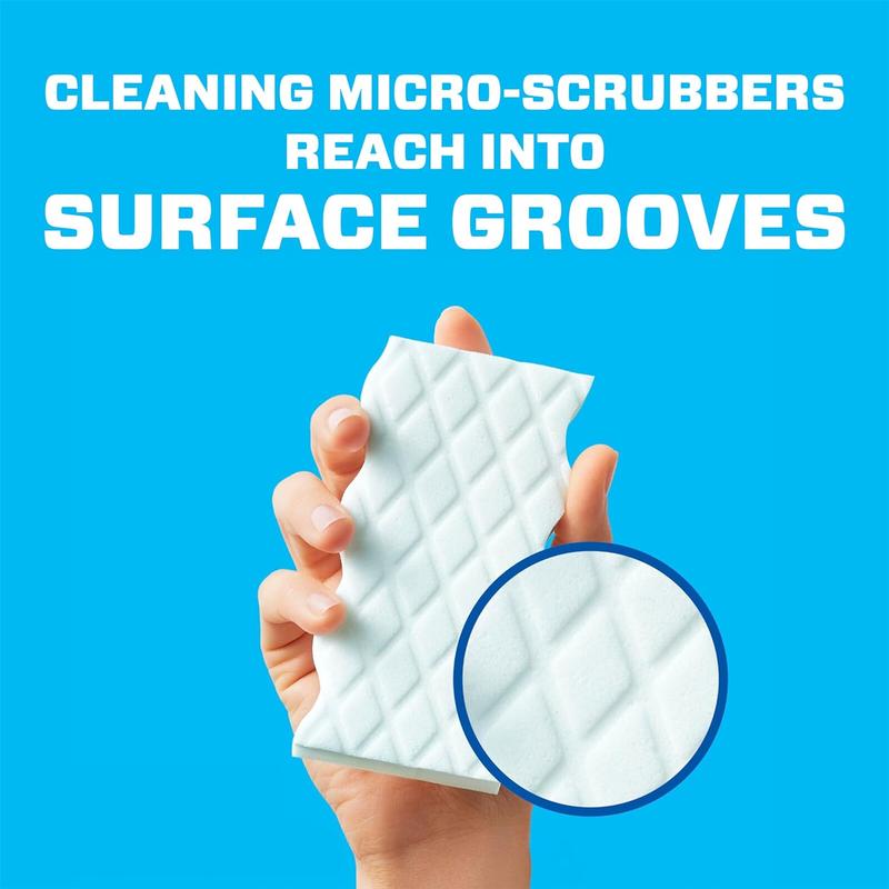 Mr. Clean Magic Eraser Variety Pack with Ultra Thick, Ultra Foamy, and Extra Durable Multi Purpose Cleaner, Magic Eraser Sponge Multi Surface Cleaner, 6ct