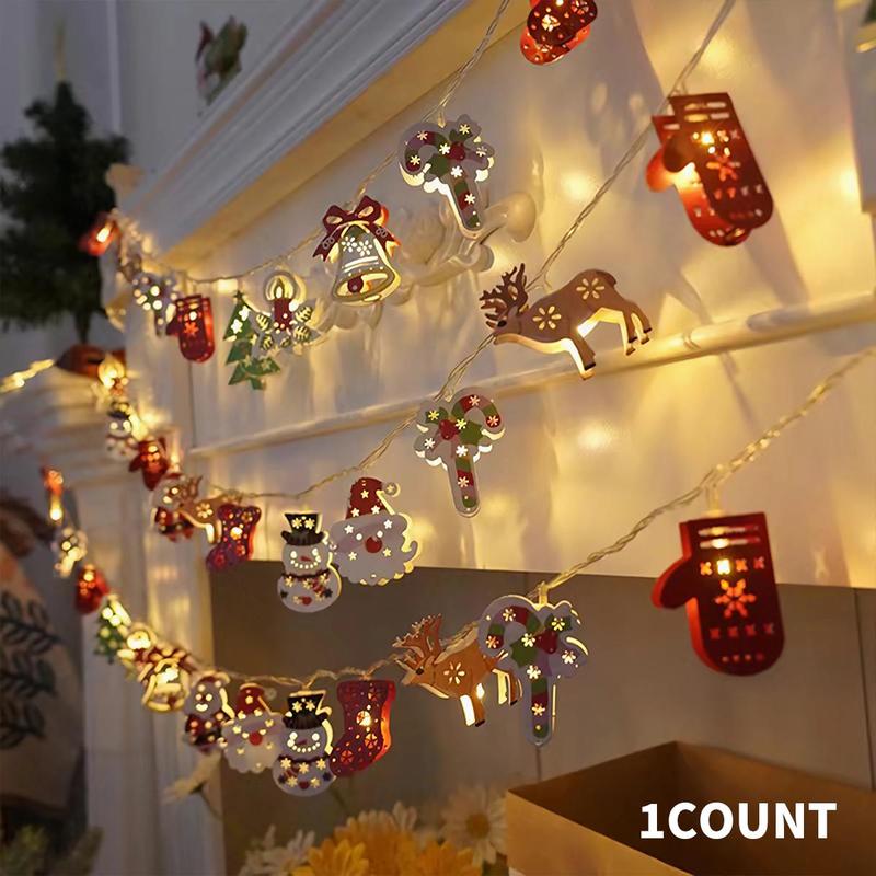 Christmas Led Decorative Light, 1 Count Mixed Color Cartoon Decorative Light, String Light  Ornaments for Christmas Tree Home Party