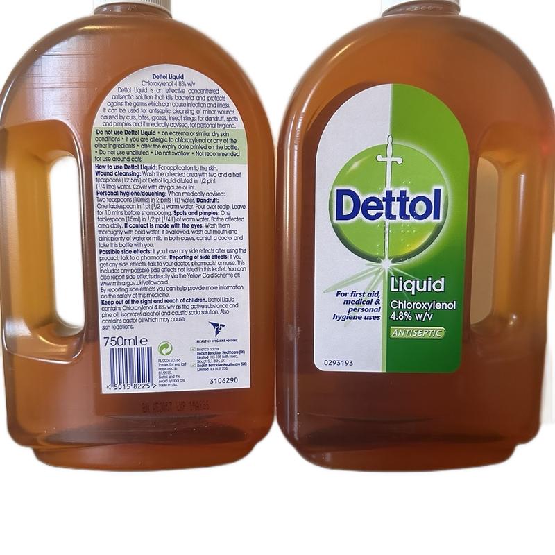 Dettol Antiseptic Disinfectant Liquid 750ml (1 pack) made in uk dettol , Dettol liquid Cleaning , Dettol , Dettol liquid