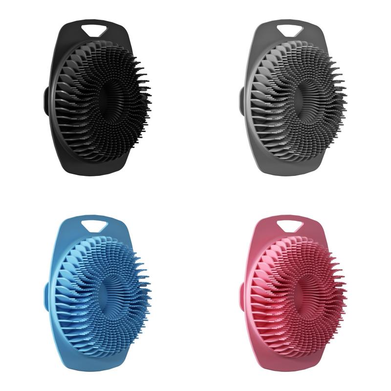 Silicone body scrubber, shower brush - Long-lasting, lathers well, and convenient to carry