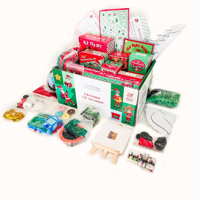 Christmas Elf Adventure Kit ULTIMATE (Same Kit Each Year)- Crafty Holiday Helper - 28 Days Shelf Decoration Magical Prop