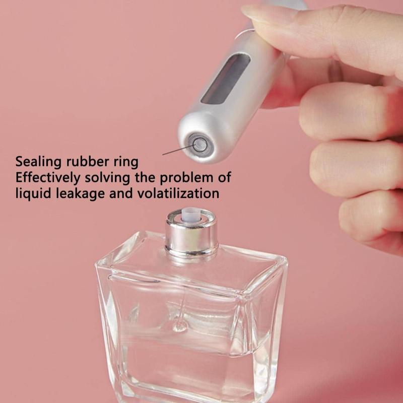 Portable Mini Fragrance Atomizer Bottle, Reusable Refillable Spray Bottle, Pocket Size Travel Perfume Atomizer, Empty Spray Bottle Mist Spray Bottle for Perfume and Toner, Christmas Gift