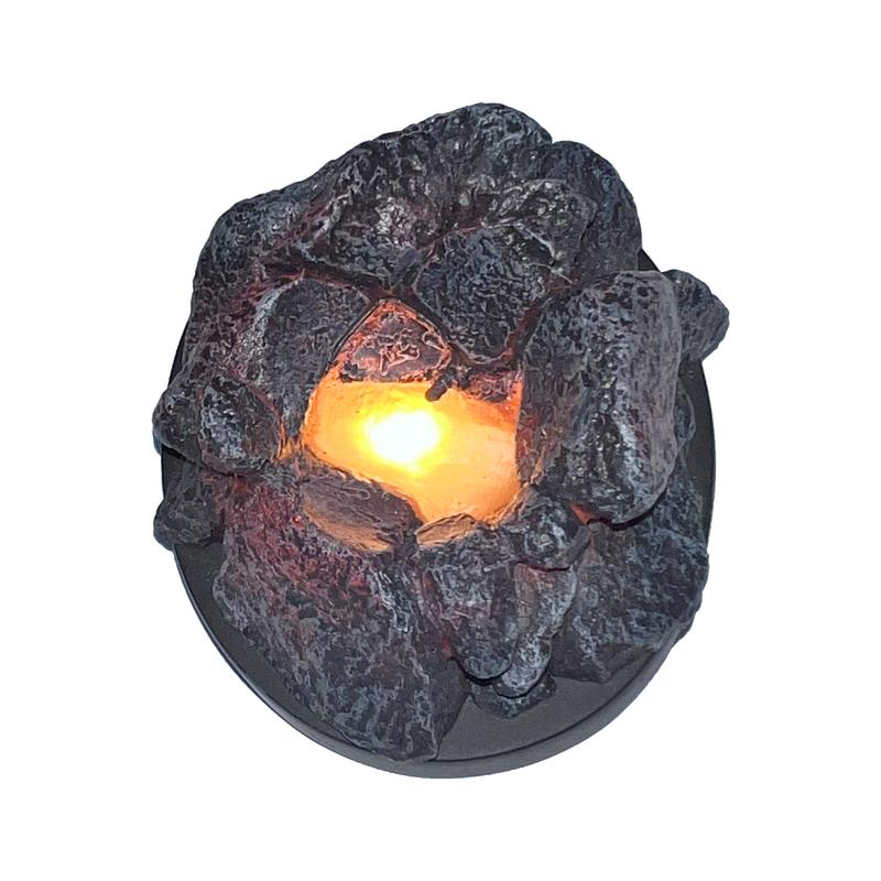 Lava Dragon Eggs with Base Ornaments,Crystal Transparent Dragon Egg Resin,Handmade Sculpture Fire Pocket Dragon Souvenir,Exquisite Unique Dragon Gifts with Luminous Base Decor Light