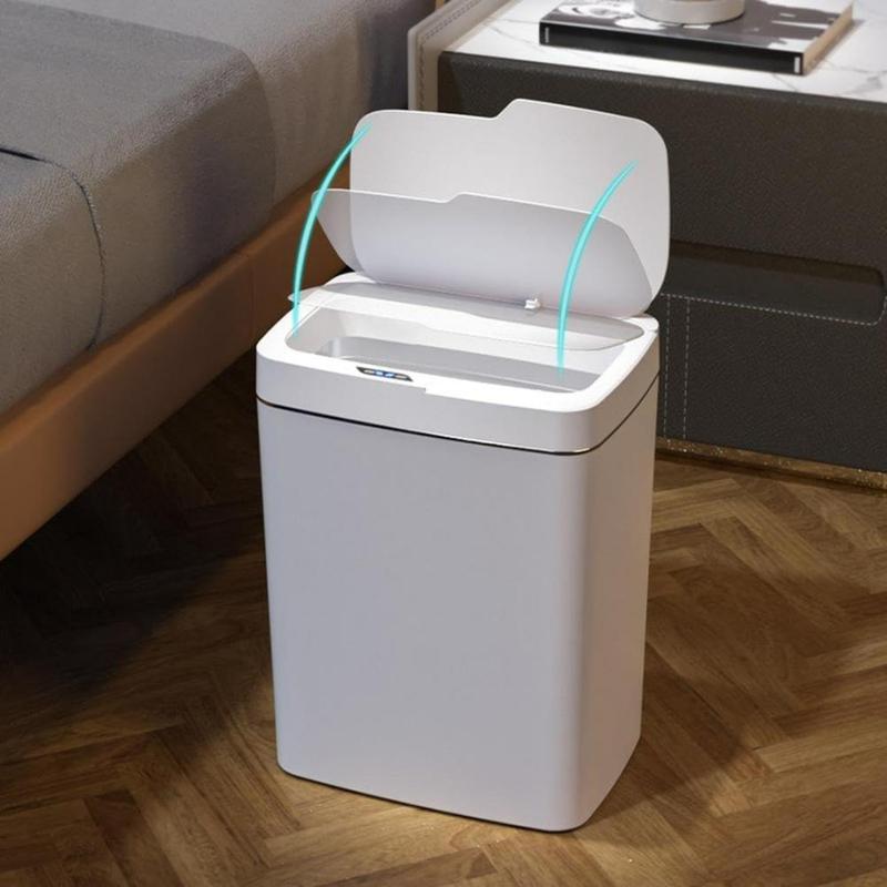 15L Smart Trash Can, Rechargeable Automatic Bagging Electronic Trash Can, Smart Sensor Garbage Bin, Household Kitchen Appliances for Home