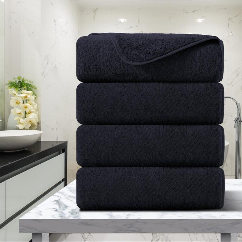 4 Pack Oversized Bath Towel Sets 35