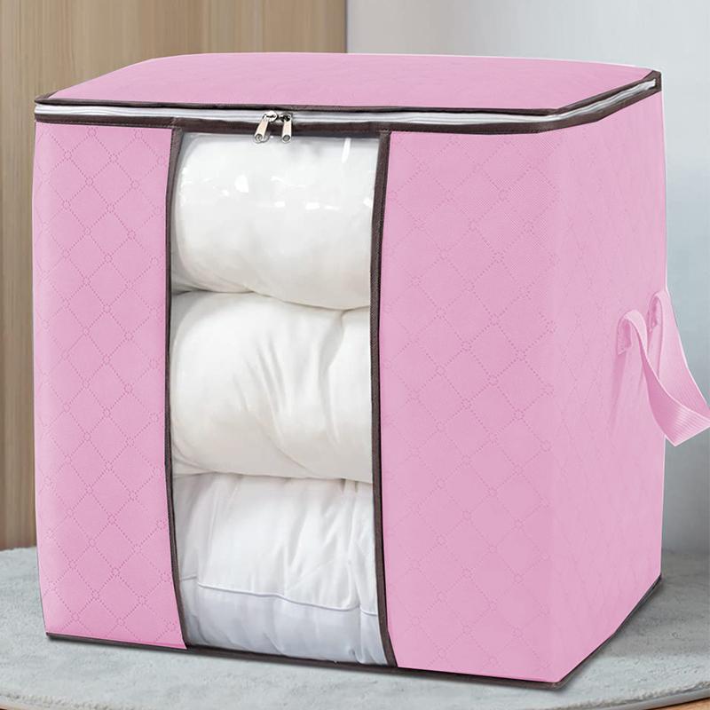 5pcs Large Capacity Multiple Size Clothes Storage Box, Quilt & Clothes Storage Organizer, Clothes Storage Bag