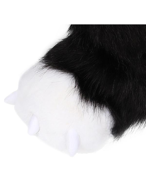 2024 New Style Cute Cat Paw Design Plush Paw Covers, Soft Comfortable Cosplay Stage Anime Performance Props for Halloween, Party Accessories for Women & Girls