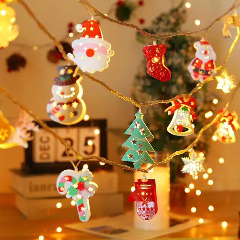 Christmas Led Decorative Light, 1 Count Mixed Color Cartoon Decorative Light, String Light  Ornaments for Christmas Tree Home Party