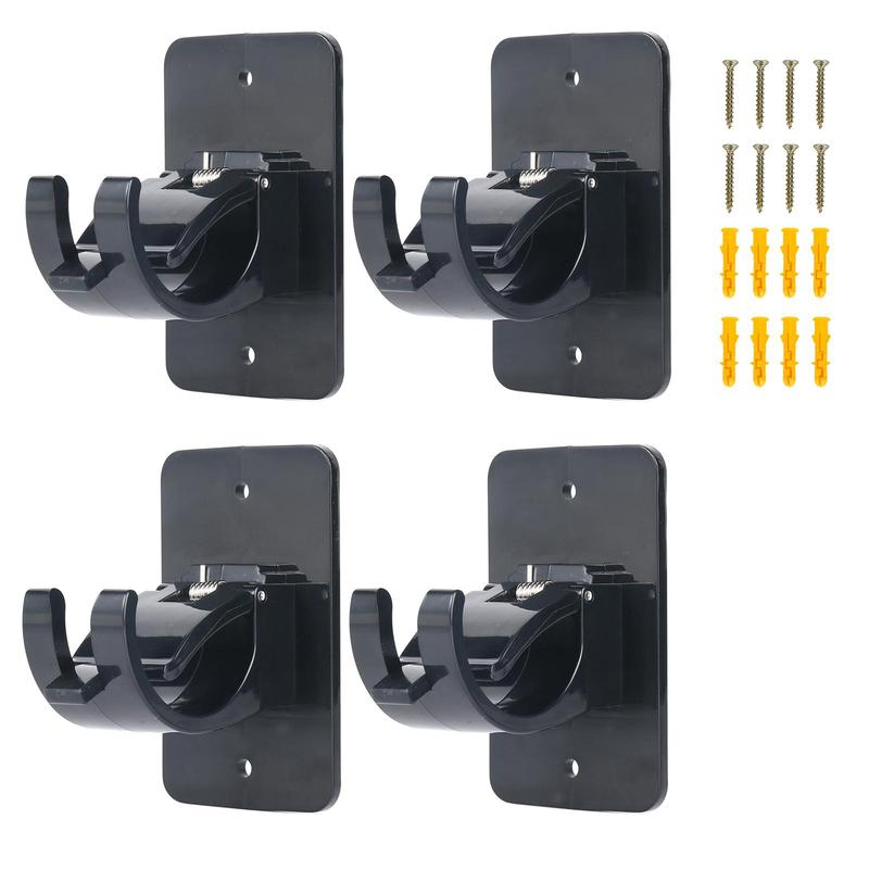 Self Adhesive Curtain Rod Holder for Summer, Universal Bedroom Curtain Rod Clip, Curtain Rod Mounting Bracket, Multipurpose Curtain Rod Fixing Clip, Curtain Rod Rack For Home Decor, Window Hardware Accessories, Room Accessories