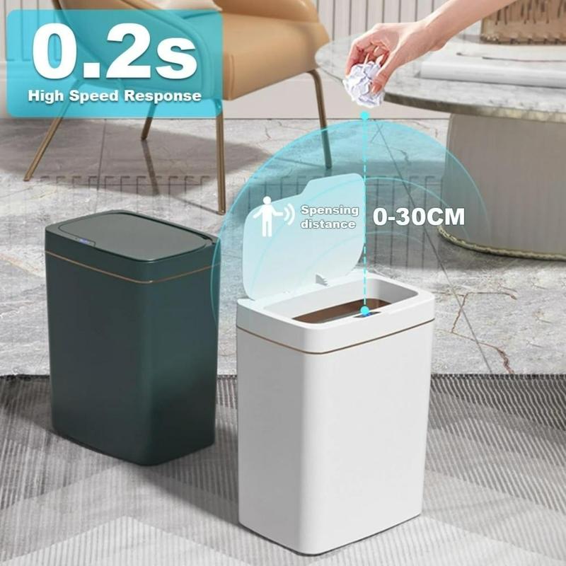 15L Smart Trash Can, Rechargeable Automatic Bagging Electronic Trash Can, Smart Sensor Garbage Bin, Household Kitchen Appliances for Home