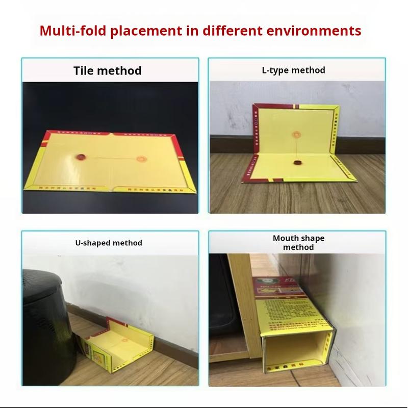 BugCatchMaster mouse rat&insects Mouse Strong Sticker Traps 5pcs Indoor for Home, Sticky Pest Control Adhesive Tray for Catching Bugs, Rats & Rodents,Glue Boards